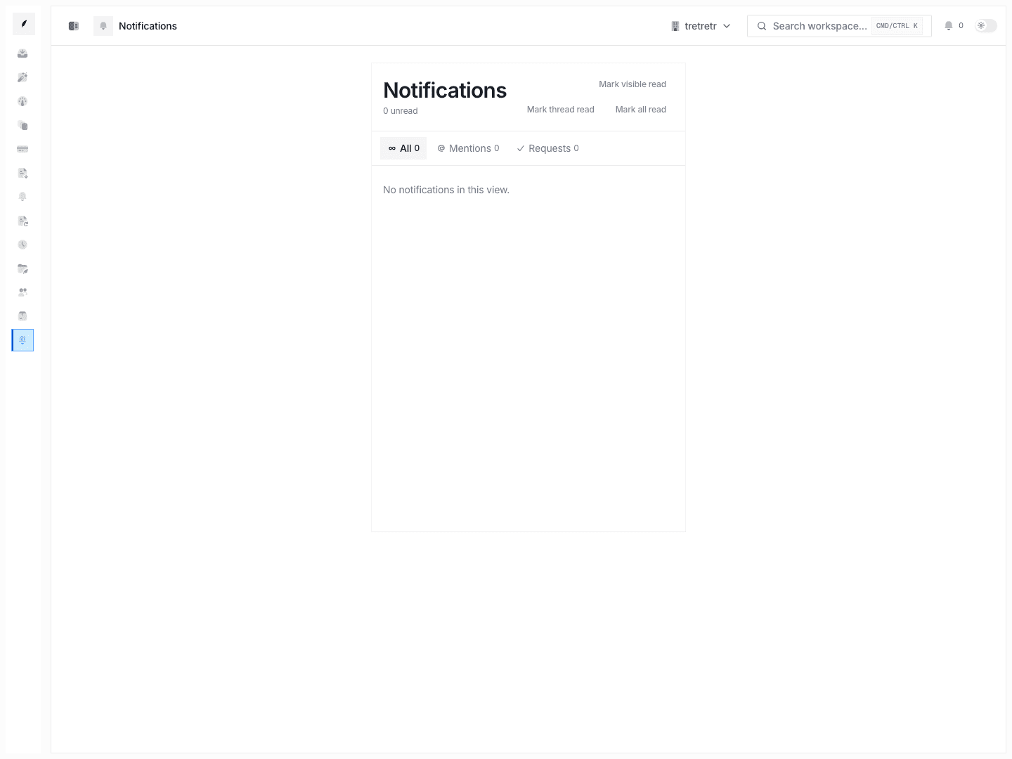 Notifications feed showing the alert stream that browser push supports.