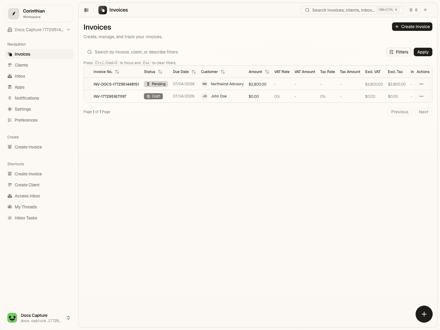Revenue reports